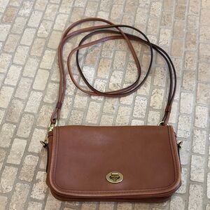 Coach Tan Leather Crossbody Bag